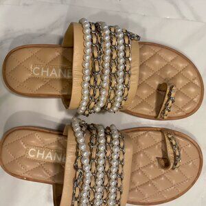 CHANEL QUILTED SANDALS